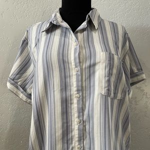 Stripped button up shirt